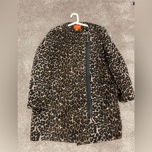 Joe Fresh Leopard Print Coat - Size XL